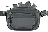 ComfortTac Ultimate Fanny Pack Holster Fits Glock 42, 43, 26, 27, S&W Bodyguard, Shield, Springfield XDs, Taurus, Sig, and Most Subcompact and Compact Pistols | Black