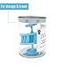 (2 Pack) Hair Shampoo Brush Head Scalp Massager Scrubber, Mold-free One-piece Solid Silicone, for Healthy Hair Growth Dry Scalp Dandruff, Adults Children Thick/thin Hair or Dogs Cats, WAKISAKI (Blue)