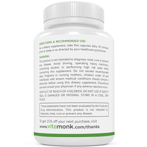 VitaMonk Relaxeril? All-Natural Muscle Relaxer - Muscle Relaxer Supplement - Complete Muscle Relaxing Formula