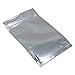 200 Pcs Clear Foil Flat Zipper Lock Mini Bag Self Seal Heat Sealed Pouch for Zip Food Storage Lock Bag with Tear Notches 3x3.9 inch (Usable Size 2.6x2.6 inch)