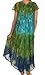 Sakkas 20831 Mika Ombre Floral Caftan Dress - Green - One Size