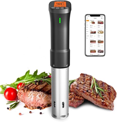 INKBIRD Sous Vide Machine ISV-200W Wifi Immersion Circulator Precision Culinary Cooker with Smartphone Control, Stainless Steel Design, Accurate Timer, 1000W Fast Heating for Perfect Meal Results