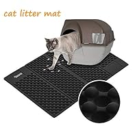 DADYPET Cat Litter Mat, Double-Sided Cat Litter Trapper, Waterproof Foldable Kitty Litter Mat Scatter Control for Litter Box,Size 30" X 19", Easy to Clean, Soft on Kitty Paws