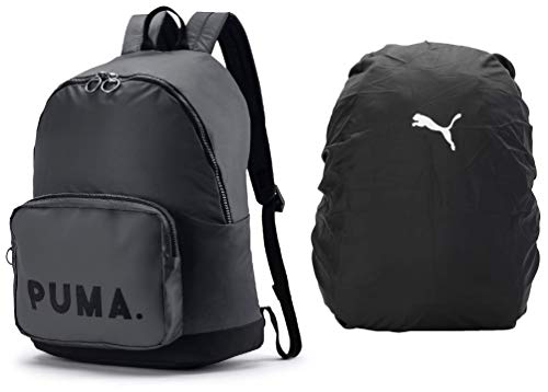 PUMA 17 cms Castlerock School Backpack (7664502) & Puma Packable Rain Cover Black