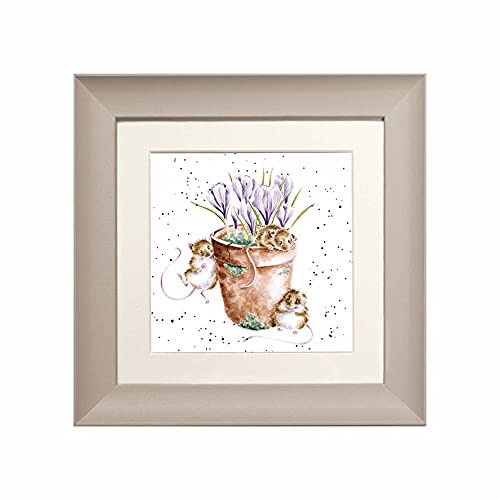 Wrendale Designs - 'Garden Friends' Framed Card - Taupe
