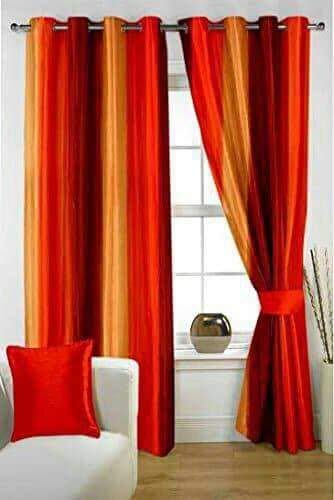 Buy My Home Attraction 9 Ft Polyester Blend Curtains For Door And