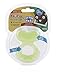Nuby Silicone Teethe-EEZ Teether with Bristles, Includes Hygienic Case, Green (Pack of 1)