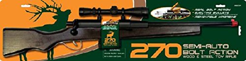 270 Hunting Replica 28" Bolt Action Wood Rifle Toy Fake Gun Weapon With Bullets