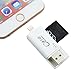 YiKaiEn USB SDHC SDXC Micro SD Card Reader with Micro-USB OTG For IOS iPhone iPad MAC PC Android phones Max Support 128GB Memory Card (White)