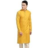 HOME ARCHIVE Men's Pure Cotton ONLY Long Kurta Mandarin Collar Ethinic Wear Casual Fashion Regular Indian Dress Gift for Men