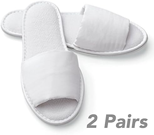 Women's Foldable Custom Sized Hotel Slippers With Travel Bag Open Toe