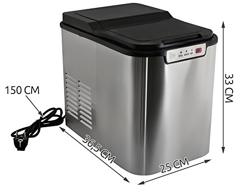 MALATEC Eiswürfelbereiter Eiswürfelmaschine Ice Maker Eiswürfel Zubereiter 2,2 L 5537 – Bild 4
