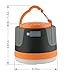 Yeuloum Rechargeable LED Camping Lantern Light with Magnet Base, 4400 mAh Charger for Mobile, Used as Tent Light Night Light and Flashlight (Large-Orange)
