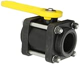 Banjo V150 Polypropylene Ball Valve, Three Piece, Standard Port, 1-1/2