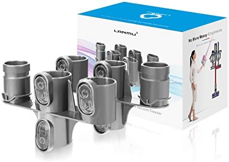 Lanmu For Dyson 壁掛けブラケット V6 Docking Station ダイソン収納ホルダー 収納用ブラケット 拡張ストレージブラケット収納ホルダ 超特価sale開催 ツールオーガナイザ クリーナーツールキット部品 コードレスクリーナー用 2個 シリーズ対応 透明グレー