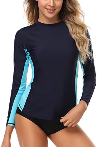 Acasia Womens Rash Guard Women Rashguard for Women Long Sleeve Swim Shirt Rash Guard