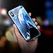 NASKY iPhone Xs max Case, Light Will Flash in with The Music,Ultra Thin Tempered Glass Smart iPhone Cover Case (Wolf)