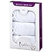 Feathers Girls Solid White Tagless Briefs Underwear Super Soft Panties 3-Pack