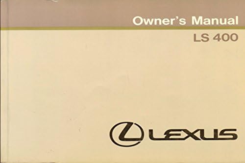 Lexus Owner's Manual Handbook LS400