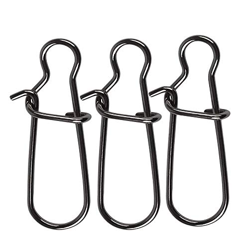 Angeln Lock Snaps-100stk Angehaken Lock Snaps zum Angeln Süßwasser-Salzwasser-Ringe Connector,Einhänger zum Spinnfischen… – Bild 7