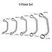 SUNEX TOOLS 9935M Metric Half Moon Wrench Set, 5-Piece