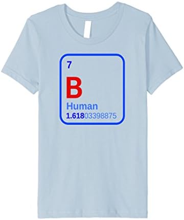 unisex-child B Human Periodic Table Science Brand T-Shirt Premium Wear 4 Baby Blue