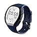 Temperature Sensor Watches Digital Watches Waterproof Sports Watch EL Backlight Stopwatch Thermometer Watch (Blue)