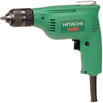 Hitachi D6SH Electric Plastic Rotary Drill (Green, 3-Pieces)