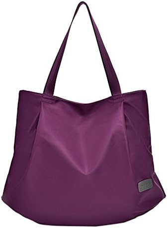 Lonson Women's Leisure Handbag Waterproof Weekend Shopping Tote Bag (Purple)