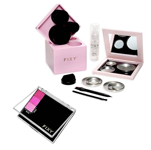 FIXY Repair Kit Repressing tool for Eyeshadow, Blush, & Highligher Round Pans + FIXY Small Empty Palette