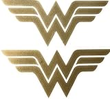 GS2020 2-Pack Wonder Woman Decal Sticker for Car Window, Laptop, Motorcycle, Walls, Mirror and More (2
