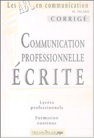 Communication professionnelle écrite