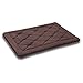 LANGRIA Memory Foam Bath Mats Non-Slip Bathroom Rugs Water Absorbent Fast Dry Soft Comfortable Stylish Coral Fleece Surface, 17''x 24'' (Brown)
