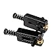 Surfing 6 Roller Bridge Tremolo Saddles Wrench for Strat Tele Electric Guitar Black