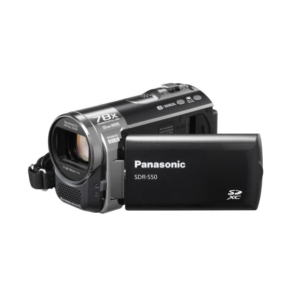 Panasonic SDR-S50EG-K Camcorder (SD Kartenslots, 78-fach optisher Zoom, 6.9 cm Display, Bildstabilisator, USB 2.0… – Bild 3
