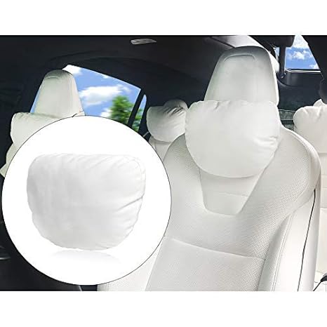 Car Neck Pillow Soft Universal Version With Adjustable Strap Comfortable Memory Foam Neck Support For Car Seat Headrest For Tesla Model X Model S