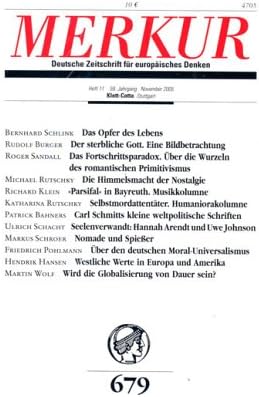 Merkur : Deutsche Zeitschrift Fuer Europaeisches Denken