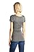 LaClef Women's Crossover V Neck Short Sleeve Nursing Breastfeeding Tops (Medium, Charcoal)
