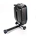 NOPTEG 20 inch Scooter Suitcase Ride-on Travel Trolley Luggage for Travel, School and Business (Blue)