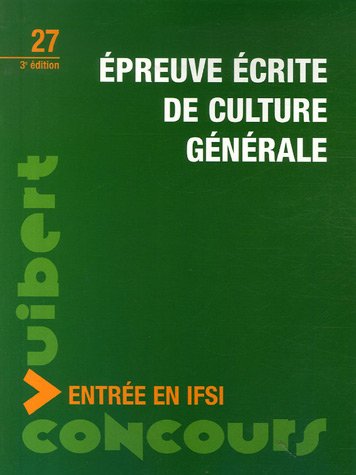 Épreuve écrite de culture générale