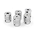 CCTREE Flexible Couplings 5mm to 8mm NEMA 17 Shaft Coupler forCreality CR-10 V2 CR-10S S4 S5 Ender3,Ender 3 Pro,Ender 5 Makerbot RepRap Prusa i3 3D Printer or CNC Machine (Pack of 5pcs)