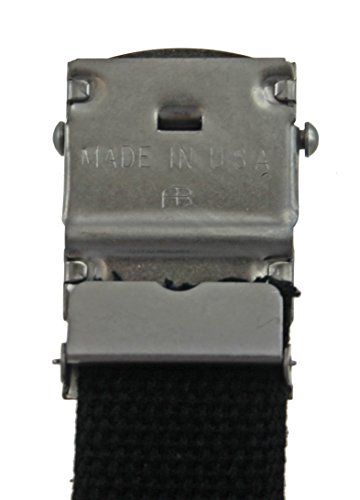 Cargo Cotton Military Money Belt Made in USA by Thomas Bates (Black)