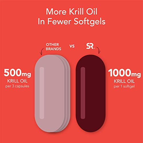 Sports Research Krill Oil Supplement with EPA & DHA Omega 3