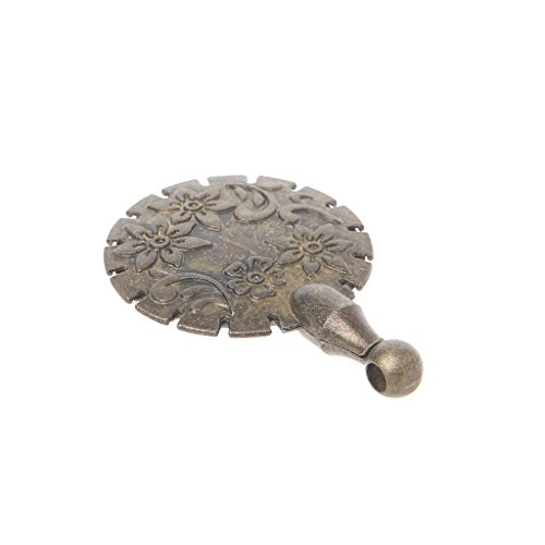 Hacloser Yarn Cutter Pendant Sewing Thread Round Shape Antique Bronze Home Craft DIY Tool