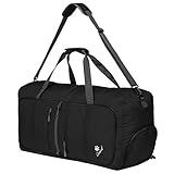 Coreal 80L Foldable Travel Camping Duffel Luggage Bag with Shoe Compartment