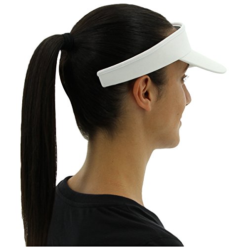 adidas Women's Visor – Match Athletic Clip-On Sun Hat for Sport & Training, White/White, One Size