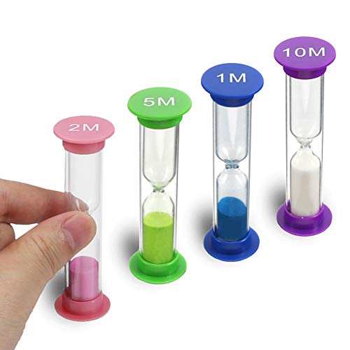 3 otters Sand Timers Combo Pack, 8PCS Sand Timers Colorful Hourglasses Sandglass Timer for Time Management