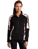 Yukon Gear Women's Windproof Fleece Jacket (Black/Mossy Oak Pink Snow, Small)
