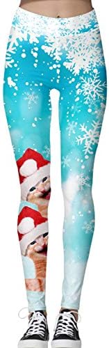 ALBIZIA Women's Ugly Christmas Xmas Leggings Funny Costume Tights