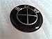 BMW ALL Whole Black Emblem Badge Logo for Hood Front & Trunk Rear 82mm 3.23 inch, 2 pins at the back